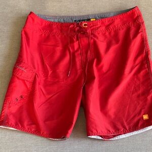 Quiksilver Vibrant Red Swim Shorts